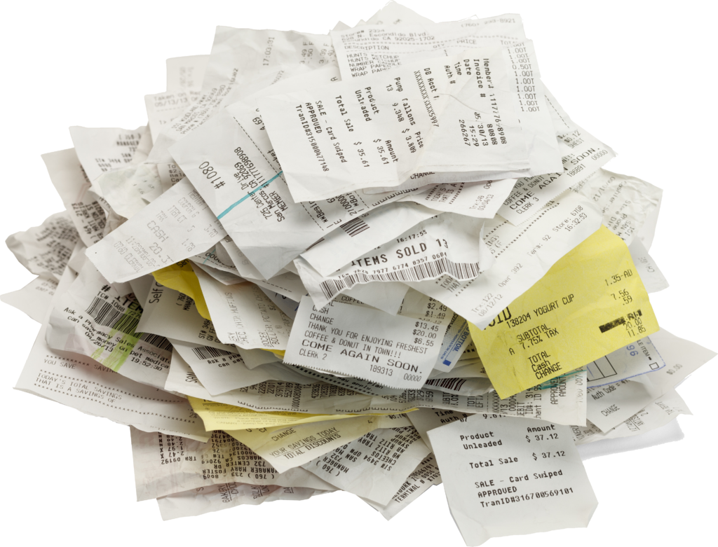 Cloud accounting apps allow you to organize your receipts